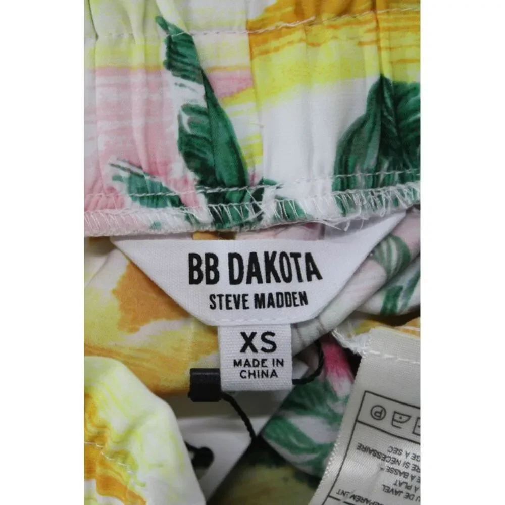 BB Dakota Womens Tropical Print Pull On Shorts Multi Colored Size Small